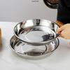 Wutuo 304 Food Grade Stainless Steel Deep Round Fruit Plate