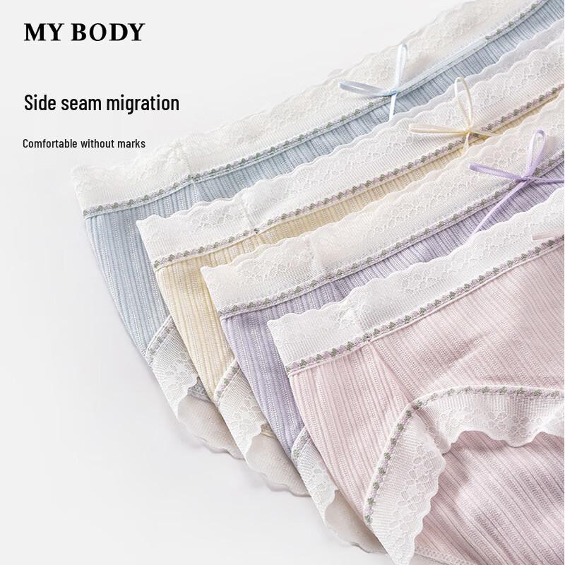 mybody Sweet & Cute Breathable Women's Mid-Low Waist Briefs
