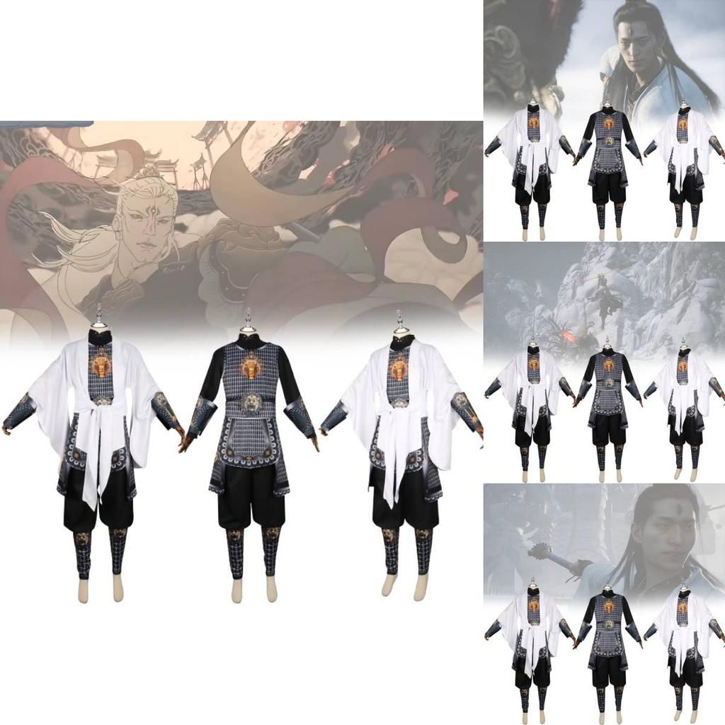 Fashionable Black Myth Wukong Cosplay Suit Crafted From Soft Polyester For All Occasions
