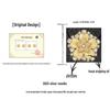 18K Gold Enamel Drip Glaze Zircon Flower Stud Earrings - Elegant, Luxurious Design for Women