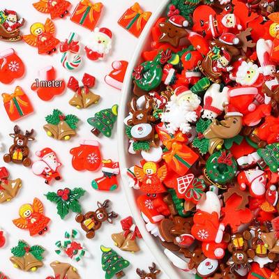 Cartoon Christmas DIY Phone Case and Resin Hair Accessories Kit