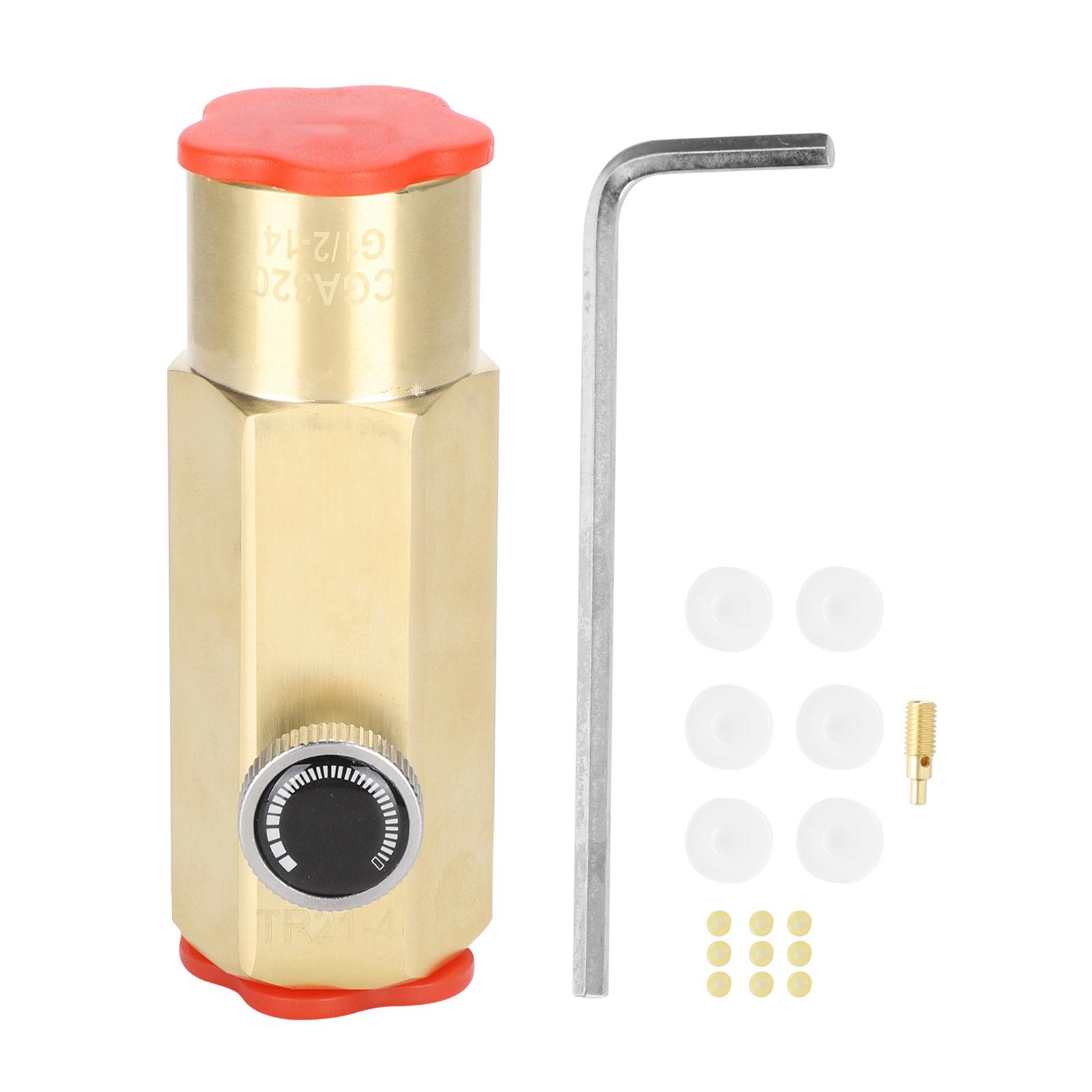 

Carbon Dioxide Cylinder Refill Connector Adapter Kit CGA320 to TR214 Soda Maker Accessories