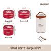 Round Multi-layer Stainless Steel Insulated Bento Box with Lid - Microwaveable Lunch Container for Office and Students.