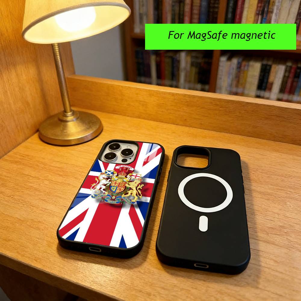 The Union Jack Phone Case For iPhone17,16,15,14,13,12,11 Plus,Pro Magnetic with Magsafe Wireless Charging