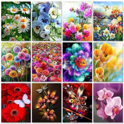 Pittura Diamante 5D Fai da Te Fiori Quadrato/Rotondo Completo Ricamo Diamante Mosaico Fatto a Mano Decorazione Casa Arte da Parete