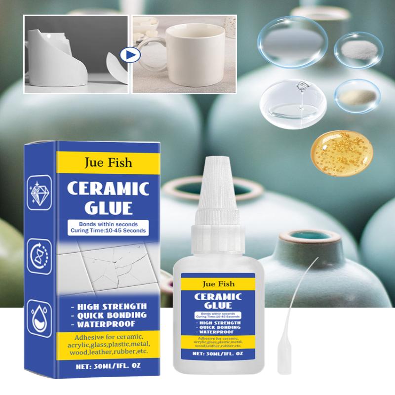 Multiuse Ceramic Adhesive for Household Fast Repair of Porcelain Cracks Strong Bond Restoration Aid