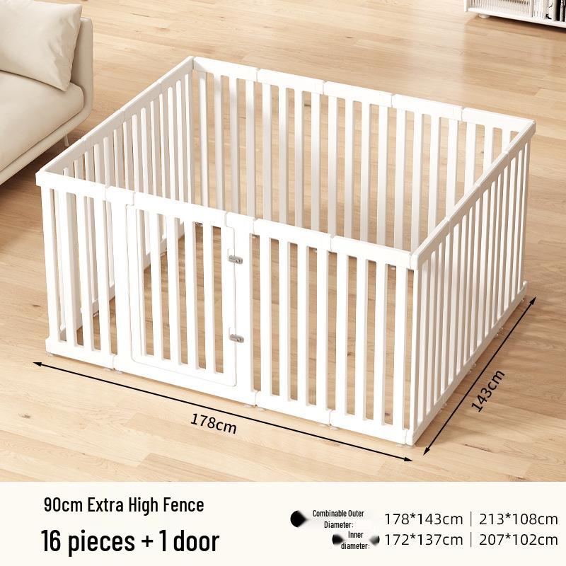 Super High 90cm Pet Fence with Large Buckle for Medium to Large Dogs - Resin Dog Cage Fence for Home Use