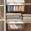 Clothing Storage Box Plastic Transparent Organization Box Household Drawer-Type Layered Storage Boxes Organize Accessories