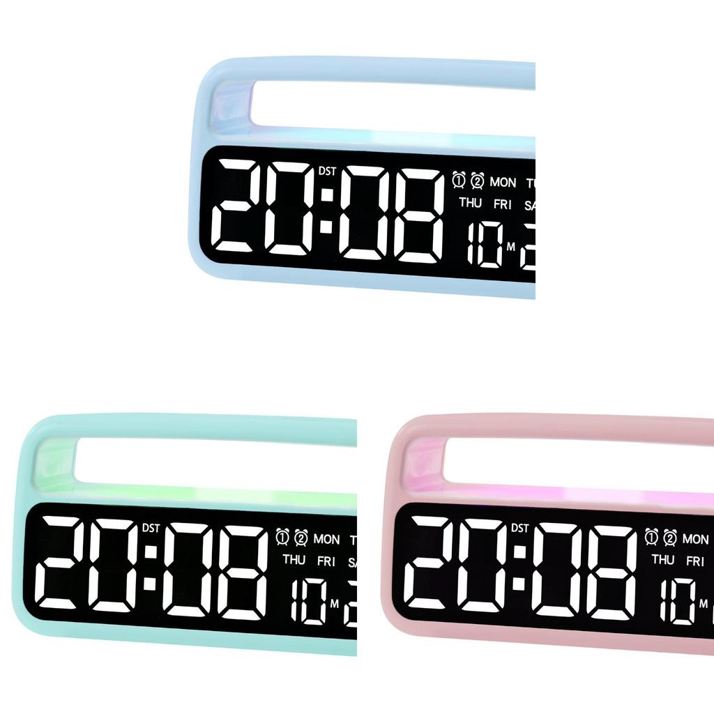 Modern Minimalist Led Digital Alarm Clock With Calendar And Night Light For Bedroom Decor