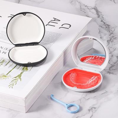 Invisible Orthodontic Retainer Storage Box for Braces and Dentures