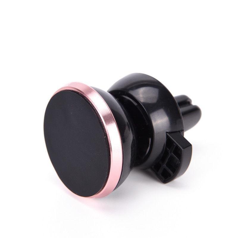

Universal Car Holder 360 Degree Magnetic Car Phone Holder Gps Stand Air Mount Vent Magnet розового золота