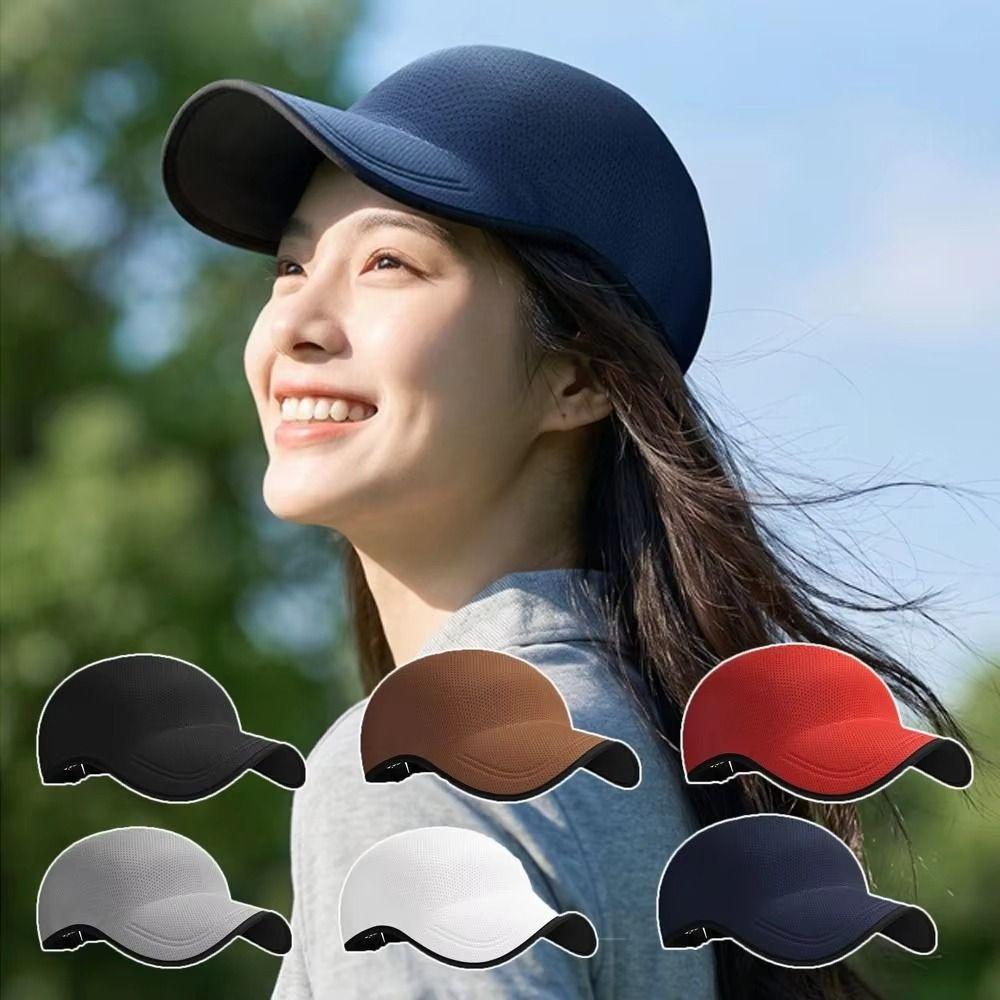 Packable Seamless Baseball Cap Lightweight Causal Sunshade Durable Foldable Visor Cap Summer