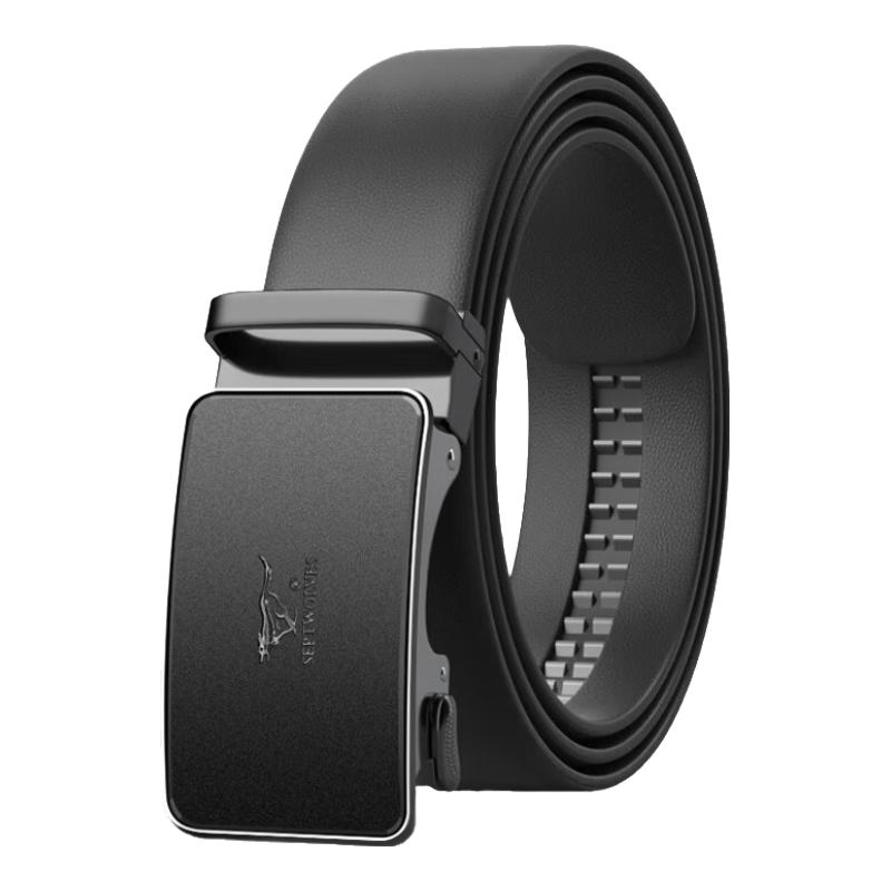 

Qipilong Men s Automatic Buckle Leather Belt 120cm