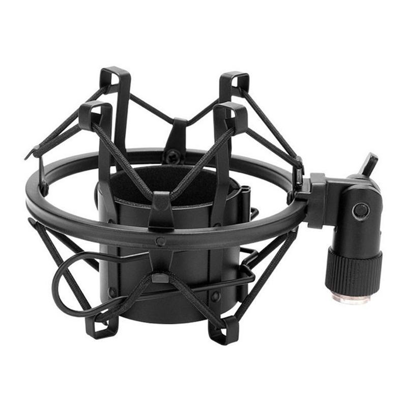 Microphone Shock Mount Metal Mic Shock Holder Stand Anti Vibration for Video Recording