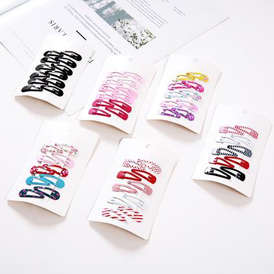 1 Set Cute Printing Mini Baby Girls Kids Hair Clips Bobby Pins Barrette Accessories For Children Hair Hairgrip Hairpin Headwear