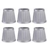 6Pcs Bedroom Cloth Fabric Lampshade Lamp Cover Shade for E14 Chandelier Wall Light Bulb