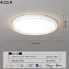 LED Full Spectrum Ceiling Light - Modern Minimalist Design for Living, Dining, and Bedroom Spaces