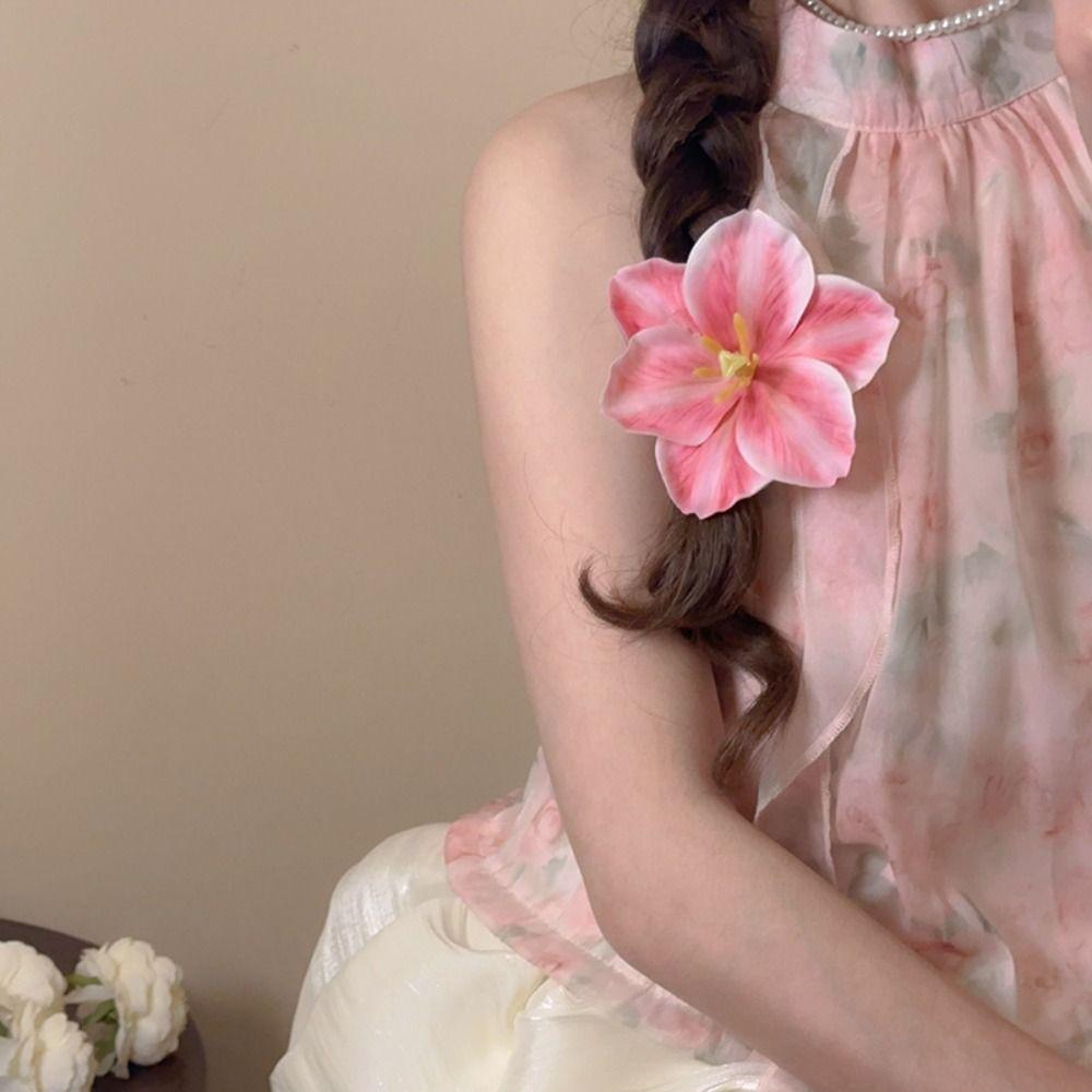 Vacation Style Headwear Flower Hairpin Korean Style Bohemian Style Hair Clip  Women