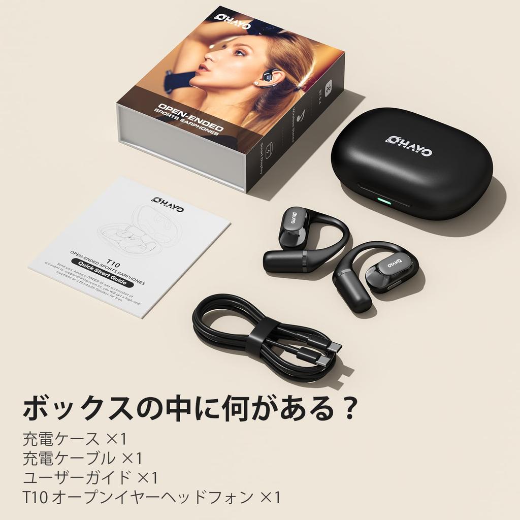OHAYO Wireless Bluetooth Up To 40 Hours of No Ear IPX6 Air ENC Noise Automatic with No Sound Separate Left and Right LED Charging Case Included