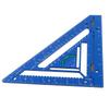 Echer pentru căpriori Aliaj de Aluminiu Riglă Triunghiulară Raportor Echer de Tâmplar cu Bloc de Ghidaj pentru