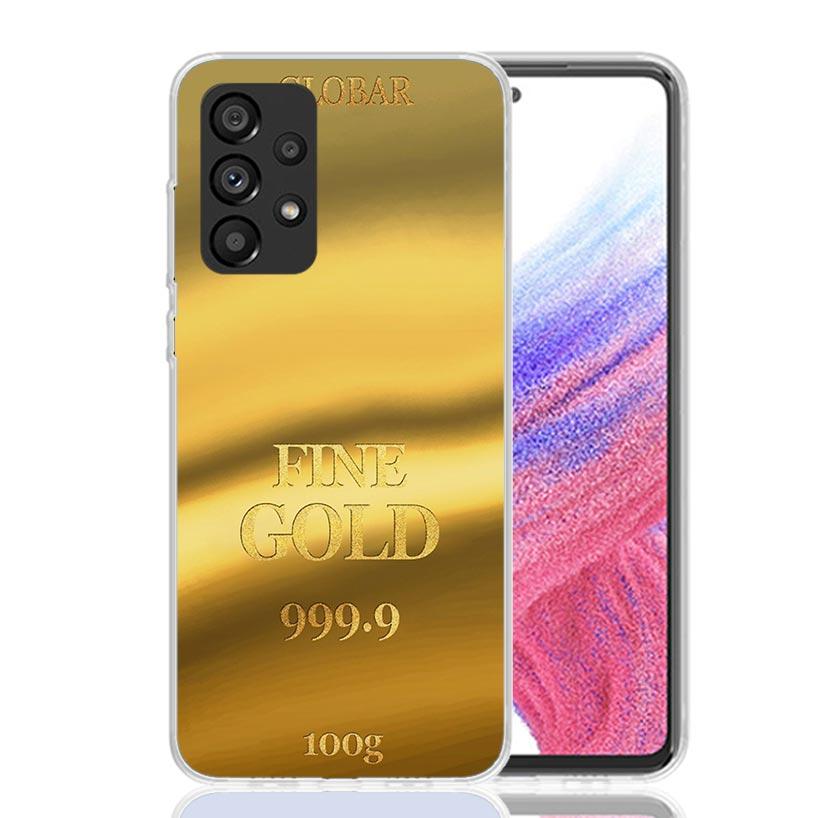 Fine Gold Pattern Printing Phone Case For Samsung Galaxy A17 A16 A14 A15 A13 A57 A56 A54 A55 A53 A37 A36 A34 A35 A33 A26 A24 A25