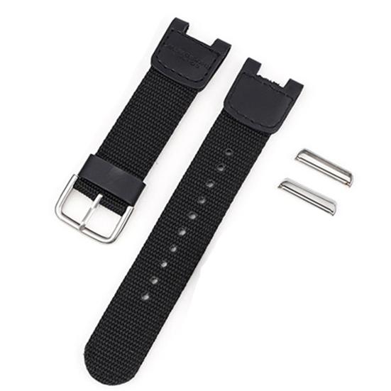 Wristwatch Band Breathable Sweat-proof Soft Nylon Sports Watch Belt Replacement for Casio SGW-100