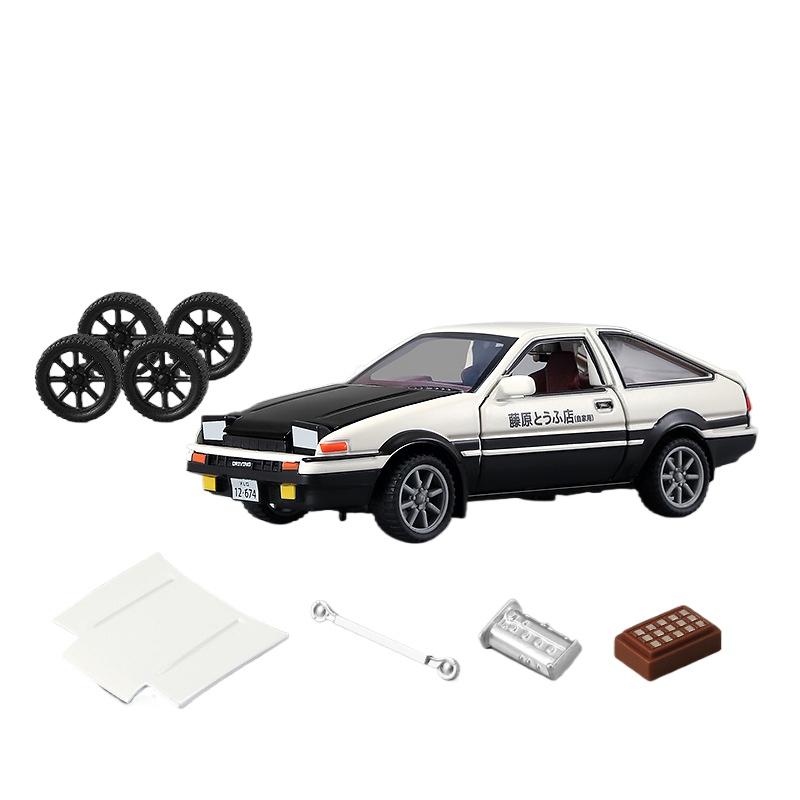 Removable Assembly Version 1/43 Pagani Zonda R AE86 Alloy Modified Car Model Diecasts Metal Sports Vehicles Car Model Kids Gifts