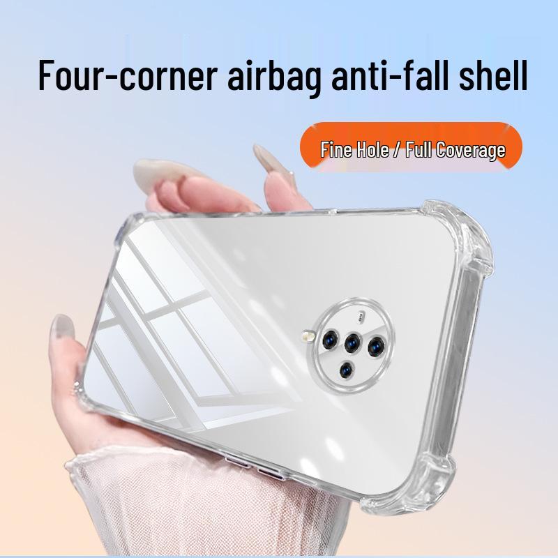 Vivo S6 Transparent TPU Case with Airbag Corner Protection and Full Coverage vivo S6 прозрачный