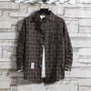 Classical Men Plaid Shirts Long Sleeve Casual Regular Fit Male Tops Autumn Spring