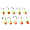 10Pcs Fishing Lure Vivid Color Exquisite Design High Carbon Steel Fishing Tool Accessories