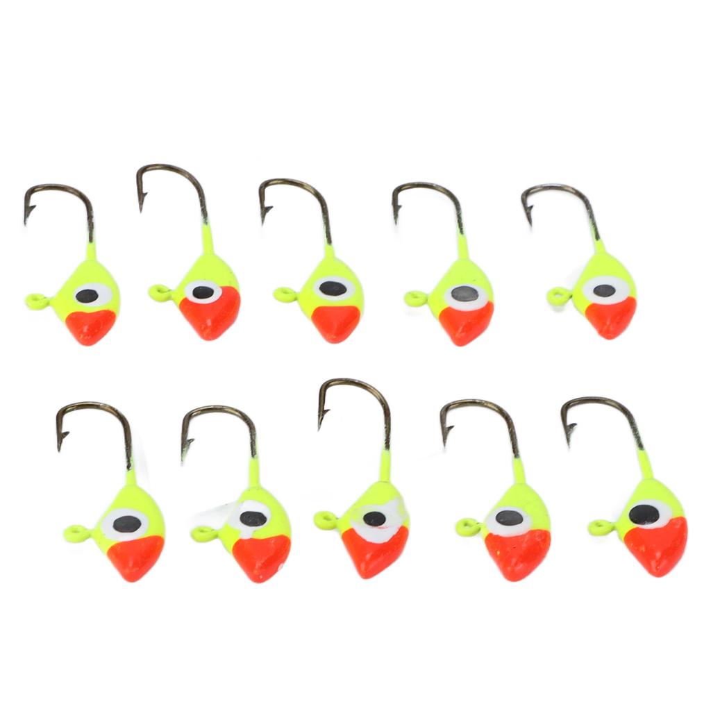 10Pcs Fishing Lure Vivid Color Exquisite Design High Carbon Steel Fishing Tool Accessories
