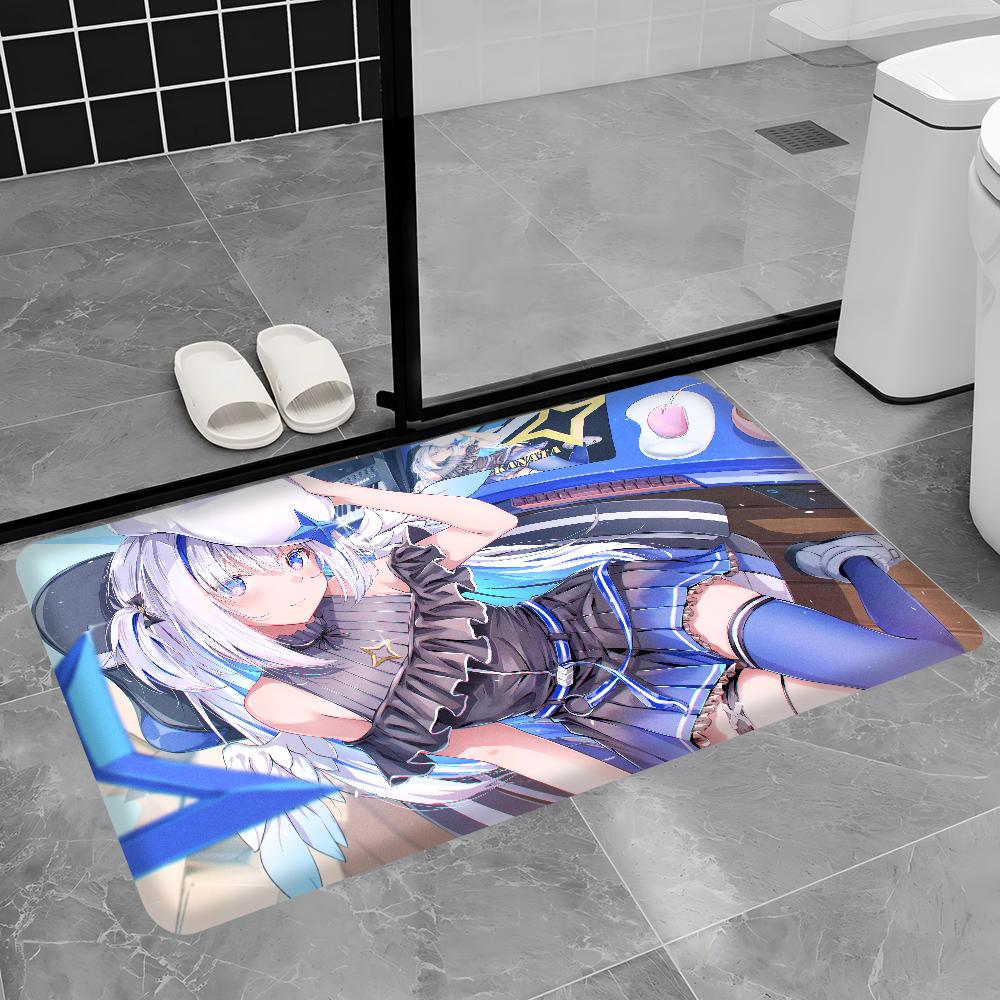 Hololive Amane Kanata Floor Mat Retro Multiple Choice Living Room Kitchen Rug Non-Slip Modern Home Decor