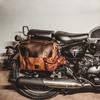 Locomotive Side Bags Modification Belts Wear-resistant Motorcycle Bag Strap  Genuine Leather Belt Universal Bike Bag