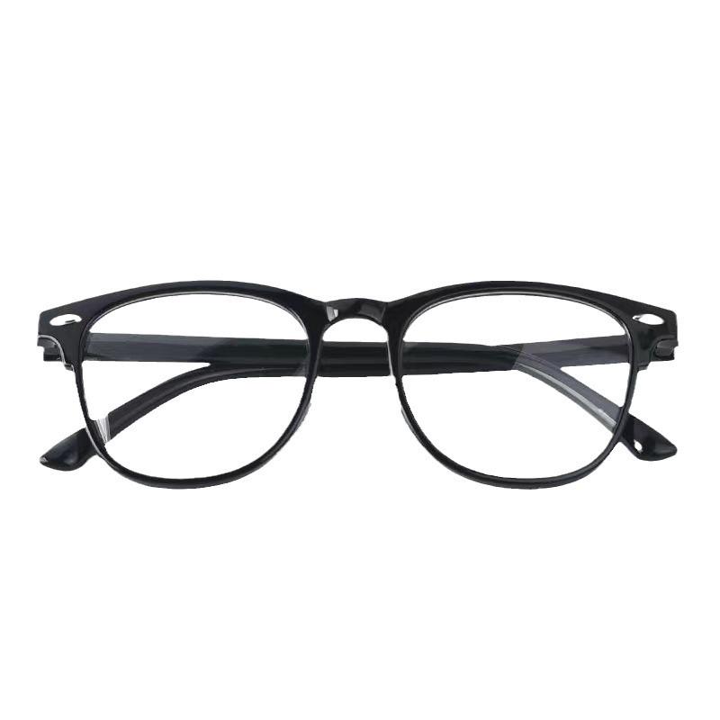 Women's Round Frame Glasses Transparent Anti-blue Light Glasses Unisex Trend Blue Light Blocking Computer Glasses
