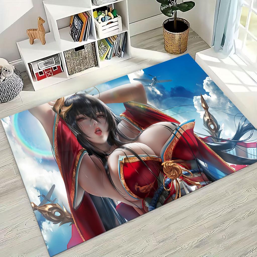 Art Beauty Sexy Girl Lace Lady Cartoon Anime Characte Rug for Bedroom Living Room Sofa Home Doormat Decor,kid Non-slip Floor Mat