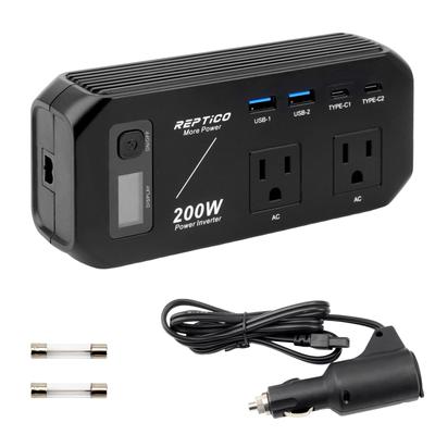 Car Inverter, Car Charger, Converts DC To AC 110V, Corrected String Wave, Car