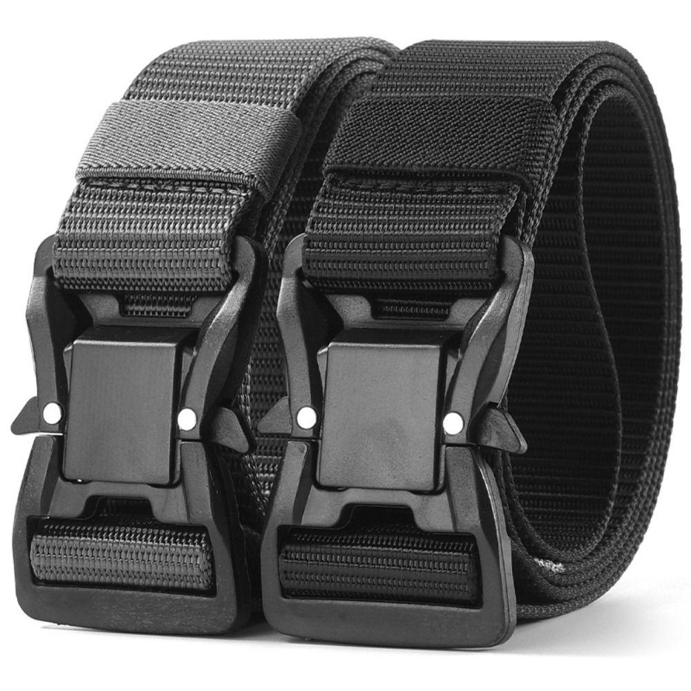 Quick Release Alloy Buckle Waistband 125 140 160 180cm Training Weave Waist Band Canvas Strap