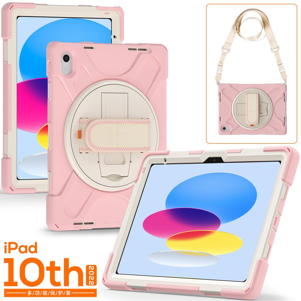 360 Rotating Stand Case Universal for IPad 2025 A16 11th 10.9 2022 10th Gen. A3354 A3355 A3356 A2757 A2777 A2696 Hybrid Cover