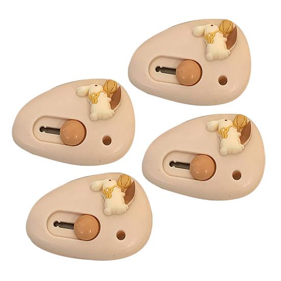 4 Pcs Mini Box Cutter Retractable Utility Knife Small Letter Opener Envelope Slitter Portable Package Opener for Mail Boxes Crafts