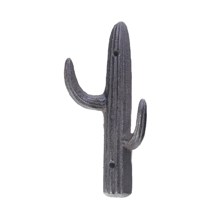 Decorative Cactus Shape Iron Hook Easy Install Clothes Storage Rack Backpacks Key Bag Hanging Solution Home Decoration