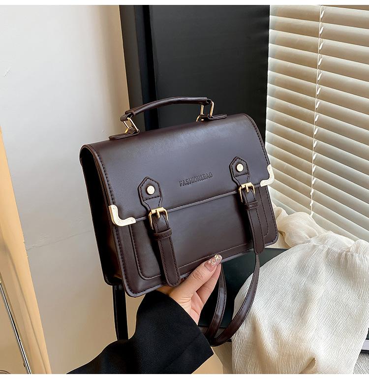 Vintage college-stil 225 ny mote avslappet dokumentstil stor kapasitet håndveske ryggsekk