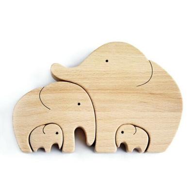 Mother's Day Gift Elephant Mother And Child Wooden Ornament Home Room Desktop Decoration Accessories Party Decor