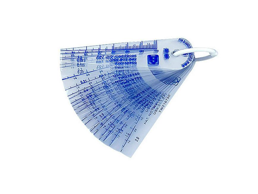 Plastic Feeler Gauge Set: 0.02-1.0mm & 0.05-1.5mm Thickness and Gap Shims.