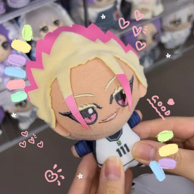 Genuine 10cm Blue Lock Vol.7 Vol.8 Hiori Isagi Yoichi Nagi Seishiro Mikage Plush Doll Fluffy Maumet Plush Keychain Gift
