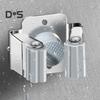 Wall Mount Broom Holder Non-Slip Design Simple Installation Stainless Steel Heavy Duty Mop Holder Broom Hanger with Screws