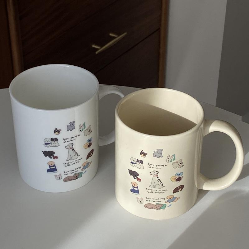 The Puppy Told Me To Drink More Water, The Clock Puppy Atmosphere Repair Hook Ceramic Cup Coffee Cup Gift