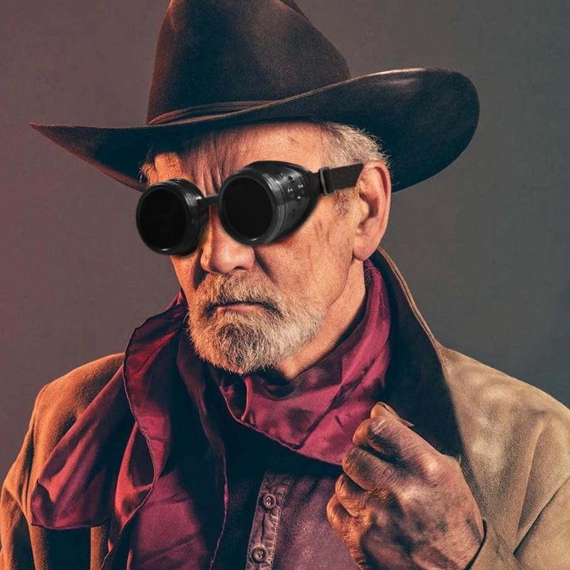 Cyberpunk Style Sonnenbrille, Retro Geschweißte Punk Gothic Sonnenbrille, Herren Punk Brille