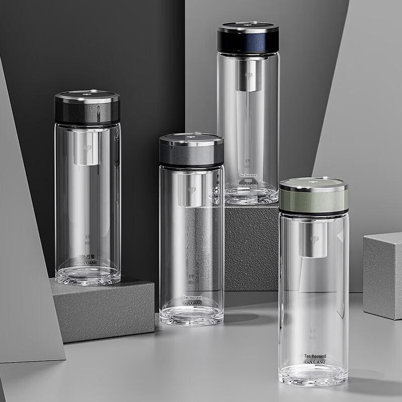 WANXIANG Glass Tea & Water Bottle with Infuser