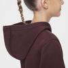 Nike Sportswear Club Soft Comfortable Pullover Hoodie Kids Hoodies Burgundy White HJ3156-652