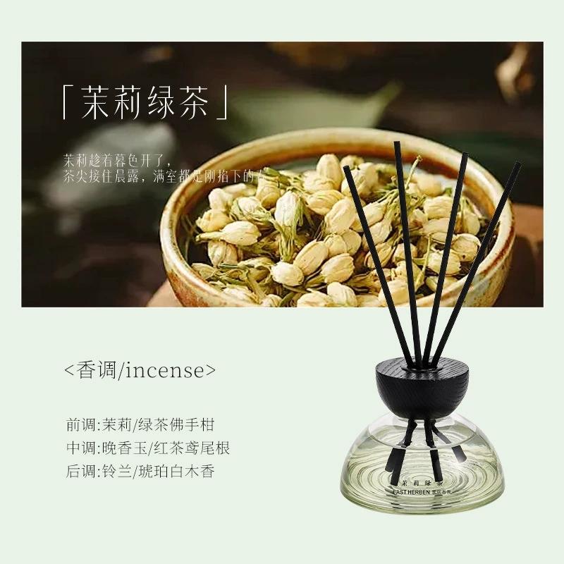 200ml Aromatherapy Reed Diffuser Set Rattan Sticks Essential Oil Fragrance Long-Lasting Home Fragrance for Bedroom Living Room